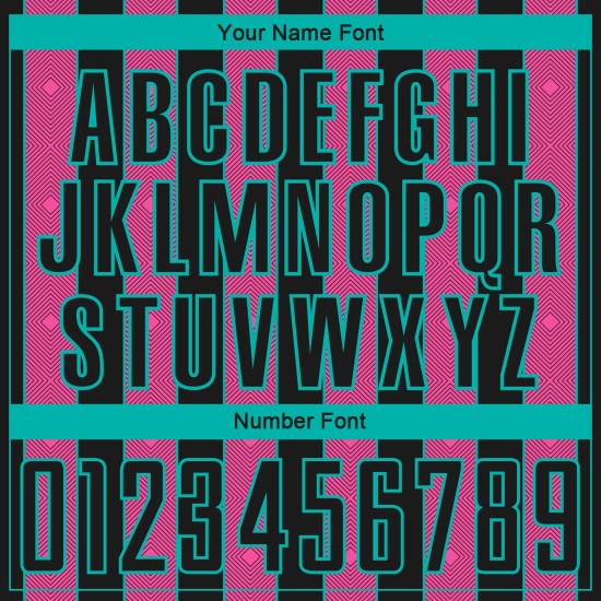 Uniform Jersey Pinstripe Line Sports Pink-Aqua Black Soccer Custom Sublimation Uniform Jersey Pinstripe Line Sports Pink-Aqua Black Soccer Custom Sublimation