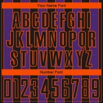 Sublimation Line Sports Black Pinstripe Uniform Soccer Custom Jersey Purple-Orange Sublimation Line Sports Black Pinstripe Uniform Soccer Custom Jersey Purple-Orange