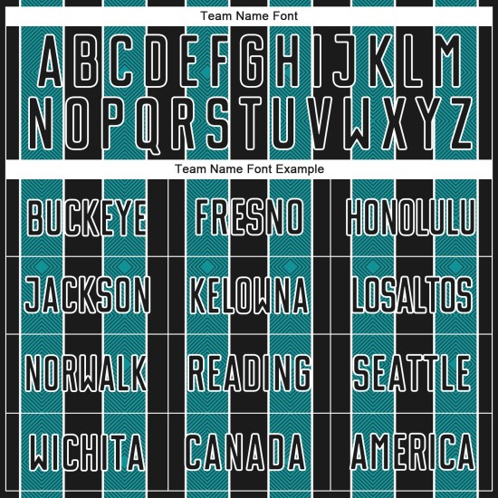 Custom Pinstripe Uniform Teal-White Sports Jersey Line Soccer Black Sublimation Custom Pinstripe Uniform Teal-White Sports Jersey Line Soccer Black Sublimation