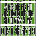 Jersey Custom Line Sublimation Green-White Black Pinstripe Uniform Sports Aurora Soccer Jersey Custom Line Sublimation Green-White Black Pinstripe Uniform Sports Aurora Soccer