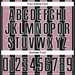 Line Sublimation Black Jersey Light Uniform Custom Pinstripe Pink-White Soccer Sports Line Sublimation Black Jersey Light Uniform Custom Pinstripe Pink-White Soccer Sports