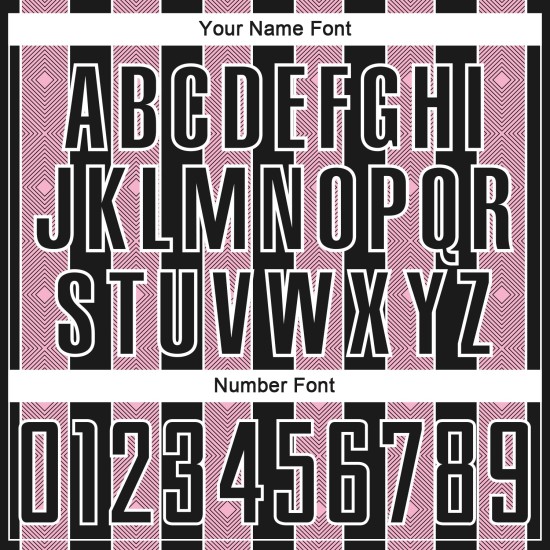 Line Sublimation Black Jersey Light Uniform Custom Pinstripe Pink-White Soccer Sports Line Sublimation Black Jersey Light Uniform Custom Pinstripe Pink-White Soccer Sports