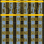 Uniform Black Custom Light Line Jersey Blue-Yellow Sports Sublimation Pinstripe Soccer Uniform Black Custom Light Line Jersey Blue-Yellow Sports Sublimation Pinstripe Soccer