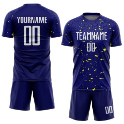 Custom Sublimation Navy Uniform Jersey Soccer White-Gold Custom Sublimation Navy Uniform Jersey Soccer White-Gold