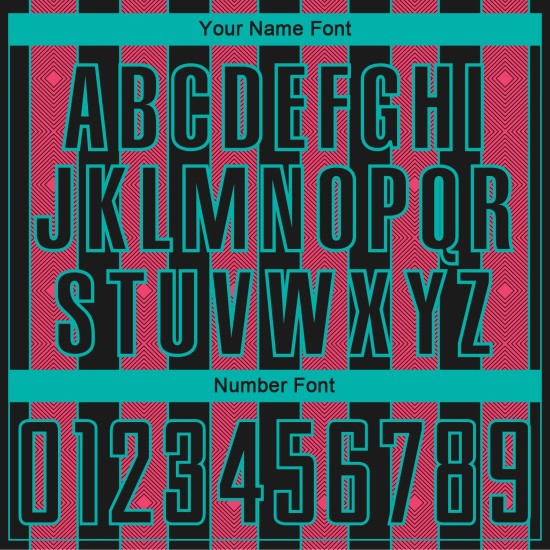 Pinstripe Line Jersey Pink-Aqua Custom Soccer Neon Black Sports Sublimation Uniform Pinstripe Line Jersey Pink-Aqua Custom Soccer Neon Black Sports Sublimation Uniform