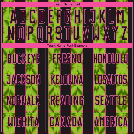 Soccer Sublimation Green-Pink Neon Pinstripe Custom Jersey Uniform Line Black Sports Soccer Sublimation Green-Pink Neon Pinstripe Custom Jersey Uniform Line Black Sports