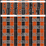 Uniform Soccer Pinstripe Jersey Orange-White Custom Line Black Sports Sublimation Uniform Soccer Pinstripe Jersey Orange-White Custom Line Black Sports Sublimation