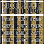 Old Custom Pinstripe Black Sports Soccer Sublimation Gold-White Line Uniform Jersey Old Custom Pinstripe Black Sports Soccer Sublimation Gold-White Line Uniform Jersey