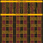 Burgundy-Gold Sports Soccer Custom Jersey Line Pinstripe Sublimation Uniform Black Burgundy-Gold Sports Soccer Custom Jersey Line Pinstripe Sublimation Uniform Black