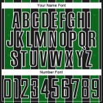 Soccer Pinstripe Line Jersey Sports Green-White Grass Custom Sublimation Black Uniform Soccer Pinstripe Line Jersey Sports Green-White Grass Custom Sublimation Black Uniform