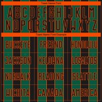 Custom Black Line Green-Orange Soccer Jersey Pinstripe Uniform Sports Kelly Sublimation Custom Black Line Green-Orange Soccer Jersey Pinstripe Uniform Sports Kelly Sublimation