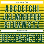 Jersey Green-White Uniform Gold Custom Soccer Sublimation Jersey Green-White Uniform Gold Custom Soccer Sublimation