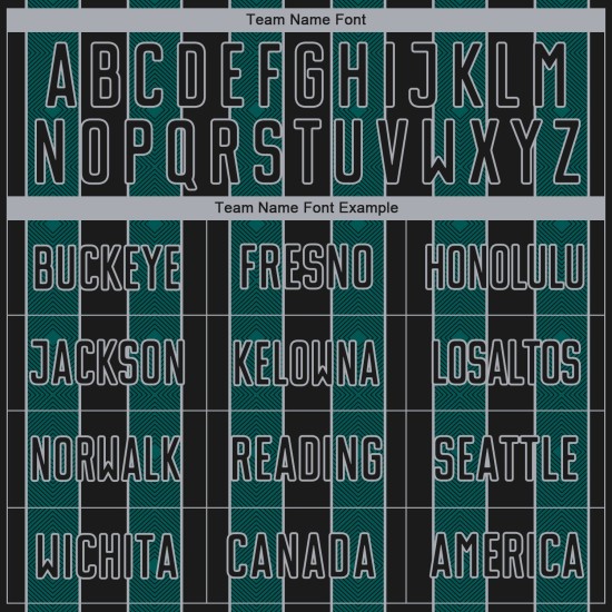 Line Black Sublimation Sports Jersey Soccer Green-Gray Pinstripe Uniform Midnight Custom Line Black Sublimation Sports Jersey Soccer Green-Gray Pinstripe Uniform Midnight Custom