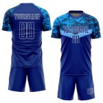 Soccer Sublimation Jersey Royal-Light Royal Uniform Blue Custom Soccer Sublimation Jersey Royal-Light Royal Uniform Blue Custom