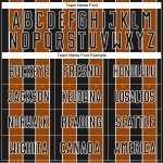 Custom Uniform Soccer Jersey Texas Pinstripe Sports Orange-White Line Black Sublimation Custom Uniform Soccer Jersey Texas Pinstripe Sports Orange-White Line Black Sublimation