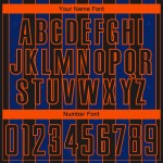 Royal-Orange Jersey Black Uniform Sports Sublimation Pinstripe Custom Soccer Line Royal-Orange Jersey Black Uniform Sports Sublimation Pinstripe Custom Soccer Line