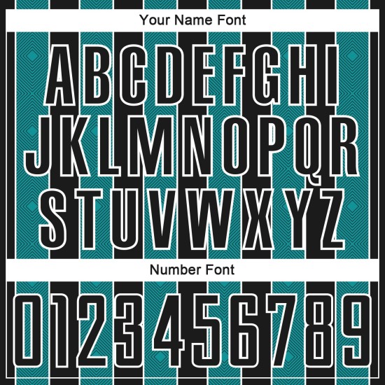 Custom Pinstripe Uniform Teal-White Sports Jersey Line Soccer Black Sublimation Custom Pinstripe Uniform Teal-White Sports Jersey Line Soccer Black Sublimation