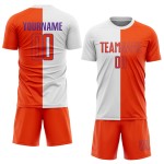 Jersey Orange-Purple Soccer Custom White Split Uniform Sublimation Fashion Jersey Orange-Purple Soccer Custom White Split Uniform Sublimation Fashion