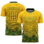 Custom Jersey Uniform Yellow Green Sublimation Soccer Custom Jersey Uniform Yellow Green Sublimation Soccer