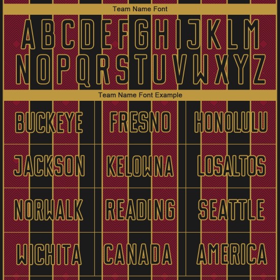 Crimson-Old Jersey Line Uniform Sports Black Custom Soccer Gold Sublimation Pinstripe