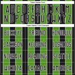 Jersey Custom Line Sublimation Green-White Black Pinstripe Uniform Sports Aurora Soccer Jersey Custom Line Sublimation Green-White Black Pinstripe Uniform Sports Aurora Soccer