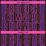 Purple-Pink Uniform Custom Sports Black Line Jersey Soccer Pinstripe Sublimation Purple-Pink Uniform Custom Sports Black Line Jersey Soccer Pinstripe Sublimation