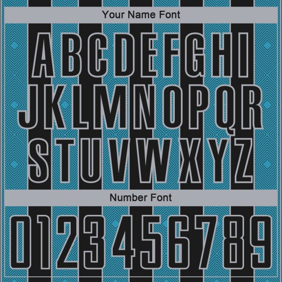 Custom Blue-Gray Line Uniform Sublimation Black Sports Soccer Pinstripe Panther Jersey Custom Blue-Gray Line Uniform Sublimation Black Sports Soccer Pinstripe Panther Jersey