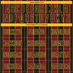 Custom Uniform Crimson-Gold Sublimation Jersey Sports Line Pinstripe Soccer Black Custom Uniform Crimson-Gold Sublimation Jersey Sports Line Pinstripe Soccer Black