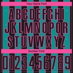 Aqua-Pink Black Jersey Custom Line Pinstripe Sublimation Soccer Uniform Sports