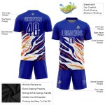 Royal Sublimation Yellow-Red Jersey Custom Soccer Uniform Royal Sublimation Yellow-Red Jersey Custom Soccer Uniform