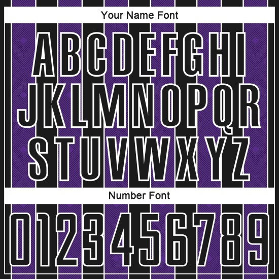 Jersey Uniform Sports Sublimation Pinstripe Line Soccer Custom Black Purple-White Jersey Uniform Sports Sublimation Pinstripe Line Soccer Custom Black Purple-White