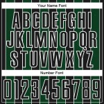 Uniform Green-White Line Black Jersey Soccer Sports Custom Sublimation Pinstripe Uniform Green-White Line Black Jersey Soccer Sports Custom Sublimation Pinstripe