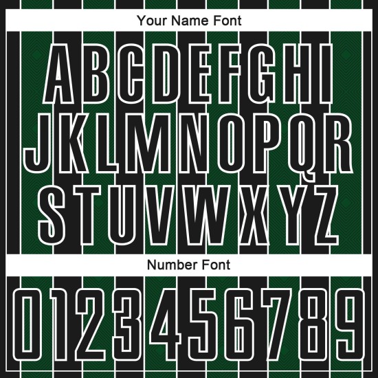 Uniform Green-White Line Black Jersey Soccer Sports Custom Sublimation Pinstripe Uniform Green-White Line Black Jersey Soccer Sports Custom Sublimation Pinstripe