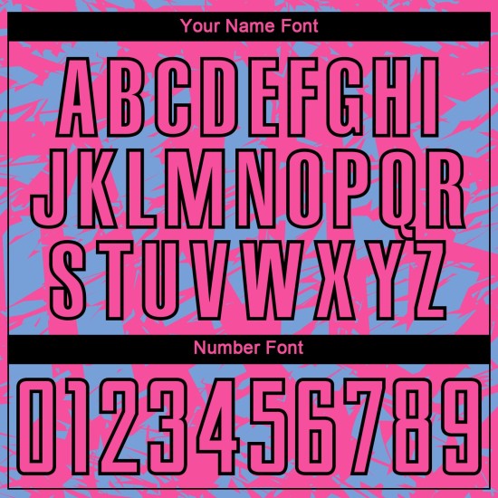 Irregular Soccer Custom Light Shapes Sublimation Blue Uniform Jersey Pink-White Irregular Soccer Custom Light Shapes Sublimation Blue Uniform Jersey Pink-White