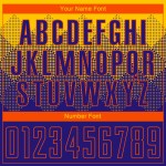 Purple-Orange Custom Sublimation Dark Gold Soccer Uniform Jersey Purple-Orange Custom Sublimation Dark Gold Soccer Uniform Jersey