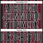 Line Uniform Sports Pinstripe Jersey Custom Soccer Crimson-White Sublimation Black Line Uniform Sports Pinstripe Jersey Custom Soccer Crimson-White Sublimation Black