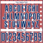 And Royal-White Uniform Sublimation Red Soccer Stripes Custom Stars Jersey And Royal-White Uniform Sublimation Red Soccer Stripes Custom Stars Jersey