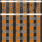 Pinstripe Bay Custom Orange-White Uniform Line Sublimation Soccer Sports Jersey Black Pinstripe Bay Custom Orange-White Uniform Line Sublimation Soccer Sports Jersey Black