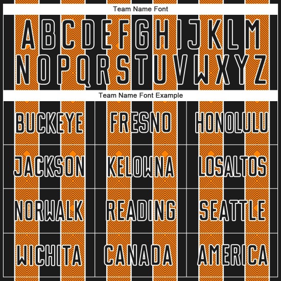 Pinstripe Bay Custom Orange-White Uniform Line Sublimation Soccer Sports Jersey Black Pinstripe Bay Custom Orange-White Uniform Line Sublimation Soccer Sports Jersey Black