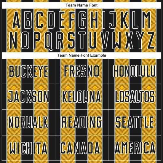 Uniform Sublimation Black Line Soccer Sports Custom Pinstripe Gold-White Jersey Uniform Sublimation Black Line Soccer Sports Custom Pinstripe Gold-White Jersey