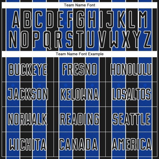 Black Blue-White Jersey Custom Sports Uniform Soccer Thunder Line Pinstripe Sublimation Black Blue-White Jersey Custom Sports Uniform Soccer Thunder Line Pinstripe Sublimation