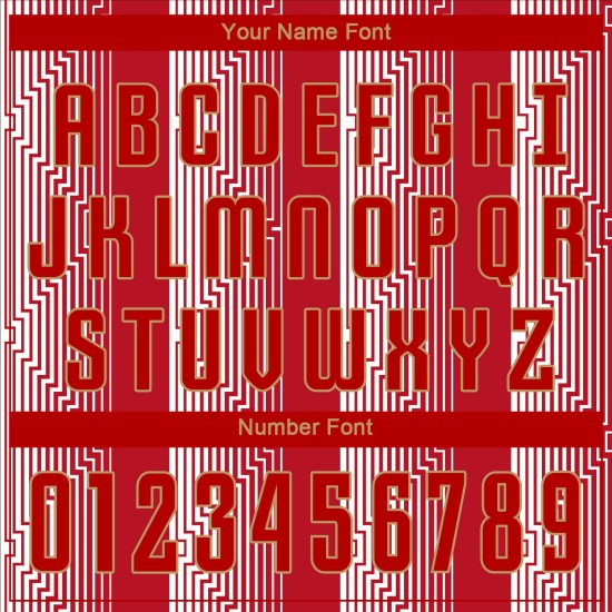 Gold Uniform Custom Sublimation Soccer Jersey Red-Old Red Gold Uniform Custom Sublimation Soccer Jersey Red-Old Red