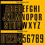 Black Pinstripe Custom Split Gold Soccer Fashion Sublimation Jersey Uniform Black Pinstripe Custom Split Gold Soccer Fashion Sublimation Jersey Uniform