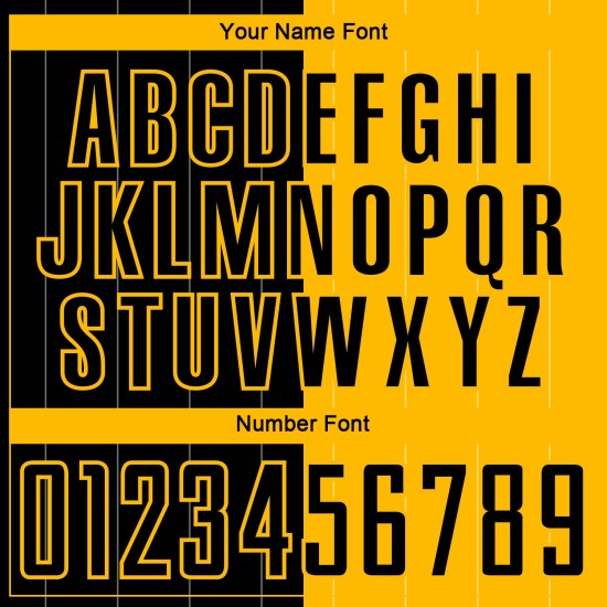 Black Pinstripe Custom Split Gold Soccer Fashion Sublimation Jersey Uniform Black Pinstripe Custom Split Gold Soccer Fashion Sublimation Jersey Uniform