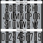 Soccer Jersey Black Pinstripe Silver-White Uniform Sports Sublimation Custom Line Soccer Jersey Black Pinstripe Silver-White Uniform Sports Sublimation Custom Line