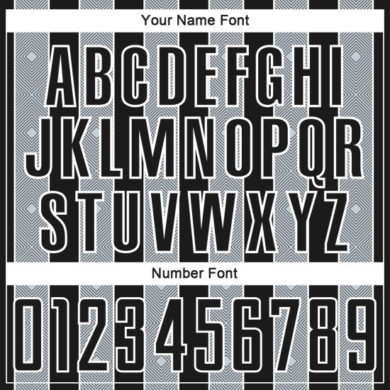 Soccer Jersey Black Pinstripe Silver-White Uniform Sports Sublimation Custom Line Soccer Jersey Black Pinstripe Silver-White Uniform Sports Sublimation Custom Line