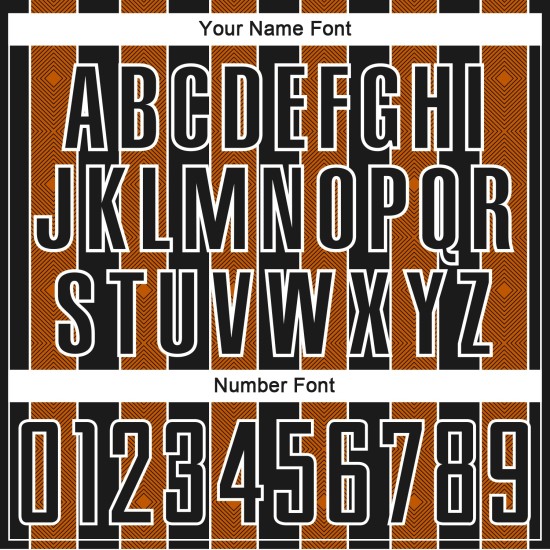 Custom Uniform Soccer Jersey Texas Pinstripe Sports Orange-White Line Black Sublimation Custom Uniform Soccer Jersey Texas Pinstripe Sports Orange-White Line Black Sublimation