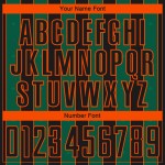 Custom Black Line Green-Orange Soccer Jersey Pinstripe Uniform Sports Kelly Sublimation Custom Black Line Green-Orange Soccer Jersey Pinstripe Uniform Sports Kelly Sublimation