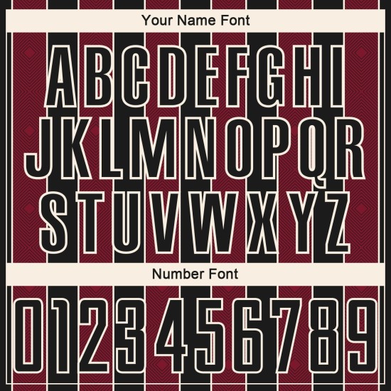 Pinstripe Uniform Crimson-Cream Line Black Sports Jersey Soccer Sublimation Custom Pinstripe Uniform Crimson-Cream Line Black Sports Jersey Soccer Sublimation Custom