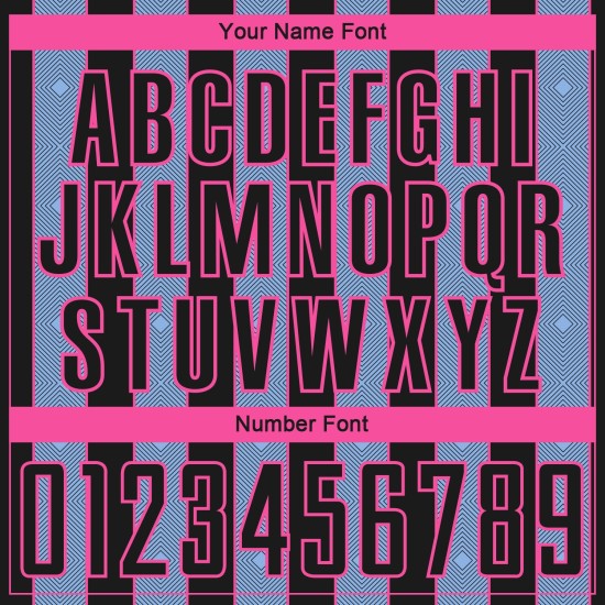 Soccer Line Black Uniform Blue-Pink Jersey Sublimation Custom Pinstripe Light Sports Soccer Line Black Uniform Blue-Pink Jersey Sublimation Custom Pinstripe Light Sports